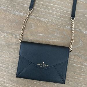 Black Kate Spade Crossbody Clutch Purse